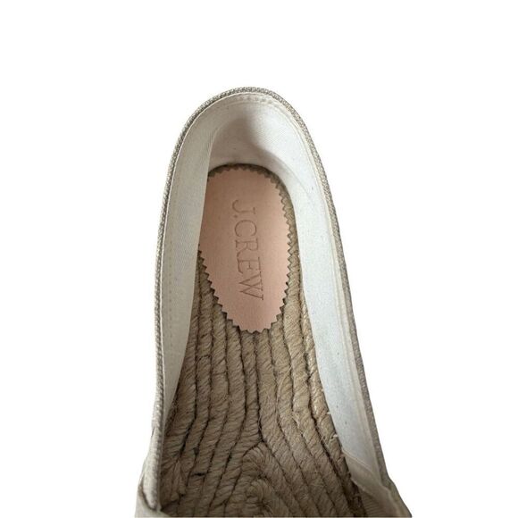 J.Crew cap toe espadrilles linen size 12 - Picture 4 of 9